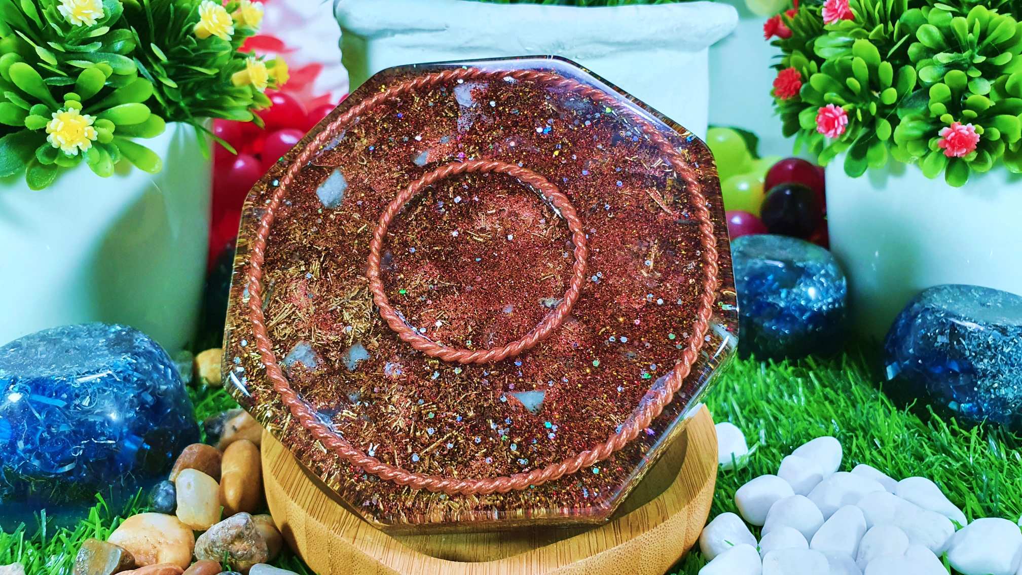 /storage/photos/1/!! Produk Orgonite Djawa/ORGONE OCTAGON DISC ~ SRI YANTRA COPPER (TRIPLE TENSOR RING)/4.jpg